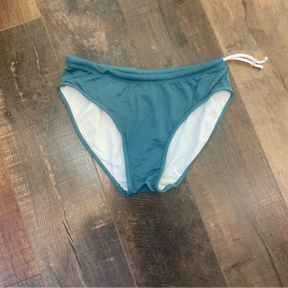 Title Nine Tie Waist Full Coverage Swim Bottom L
